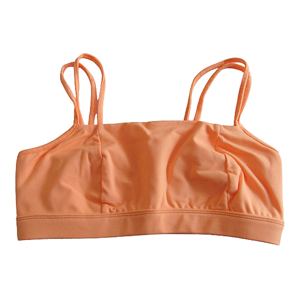 Free People Movement Size XS Idris Solid Orange Tropical Sports Bra